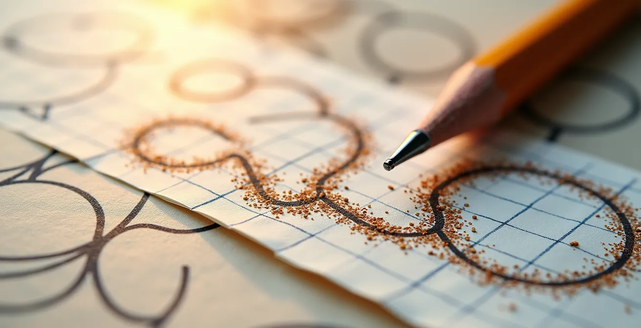 Makroaufnahme von vernetzten Lernmaterialien