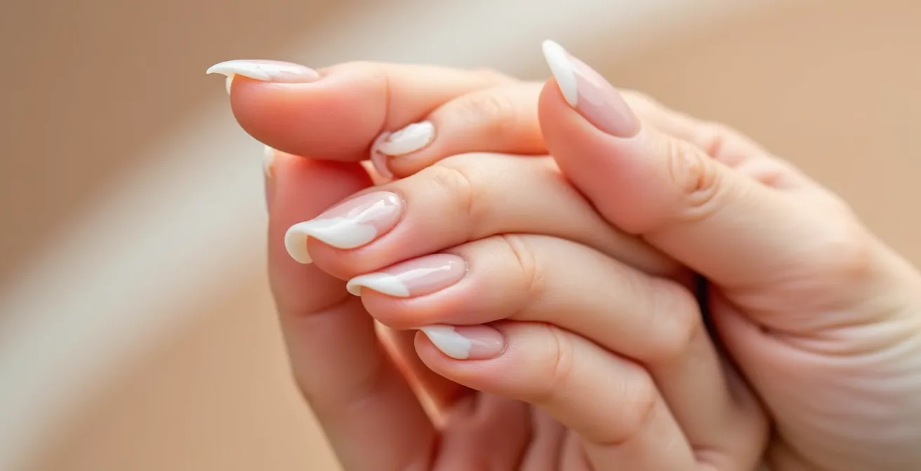 Nahaufnahme von Händen beim schichtweisen Auftragen von Hautpflegeprodukten als Symbol für die Sandwich-Methode bei Retinoiden.